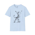 Cat Rollerskates Feline Fans Unisex Softstyle T-Shirt