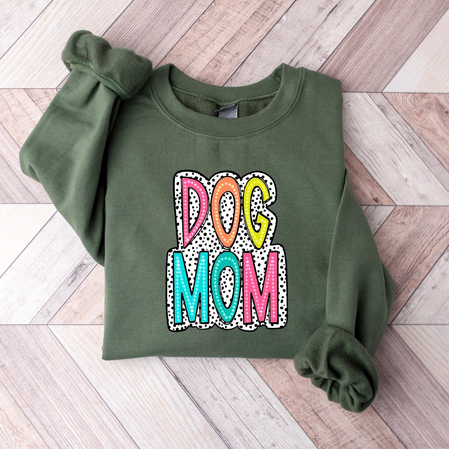 Dog Mom T-Shirt, Dog Mama Shirt, Dog Mom Doodle Shirt, Dalmation Shirt, Mother's Day Shirt, Gift for Her, Fur Mom Shirt, Dog Paw Shirt