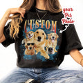 Custom Vintage Cat Graphic T-Shirt | Personalized 90s Retro Bootleg Tee | Unisex Gift