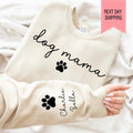 Personalized Dog Mom Shirt, Custom Dog Mama T-shirt, Dog Memorial Gift For Her Custom Dog Mama Crewneck, Dog Mom Gift Custom Dog Name shirt