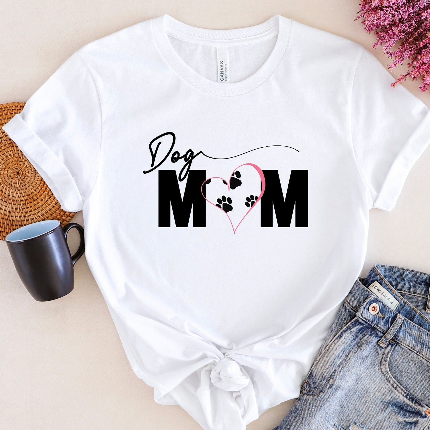 Dog Mom T-shirt| Dog Mom Shirt | Dog Mama Tee | Mother's Day Shirt | Mom Graphic Tee