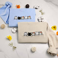 Embroidered Cat Family Sweatshirt | Cute Cat Lover Crewneck | Gift for Cat Moms