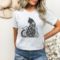 AI Cat Tee, Cat Tee, Pretty Cat T-Shirt, Cat Lover T-Shirt, Cat Lover Gift, Floral T-Shirt, Flower Shirt, Animal Lover T-Shirt, Cat Apparel