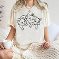 Cartoon Cat Sketch T-Shirt | Disney Cat Lover Comfort Colors Tee | Family Trip Gift