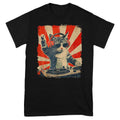 Cool DJ Cat T-Shirt, Funny Cat with Headphones, Stylish Cat Lovers Gift, Unique DJ Cat Kitty T-Shirt, Trendy Graphic Tee