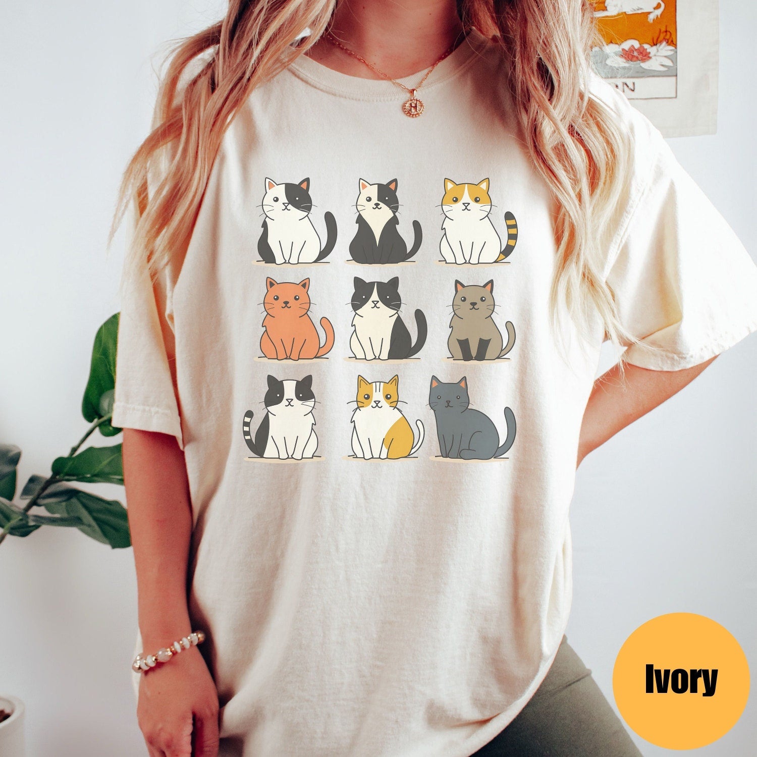 Cute Cats Comfort ColorsÂ® Shirt | Cat Lover Shirt | Cat Lover Gift | Cat Mom Tshirts | Black Cat Shirt | Cat Mom Gift | Cute Cat Shirt