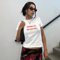 Baby Tee, Babytee, Y2k Baby Tee, Y2k Crop Tee, 90s Baby Tee, Tee Y2k, Babytees, Cropped T-shirt, Trendy Shirt, Slogan Tee, Aesthetic Simple