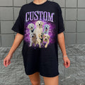 Custom Bootleg Pet T-Shirt Personalized 90s Bootleg Dog T-Shirt Retro Cat T-Shirt Vintage Bootleg Rap T-Shirt