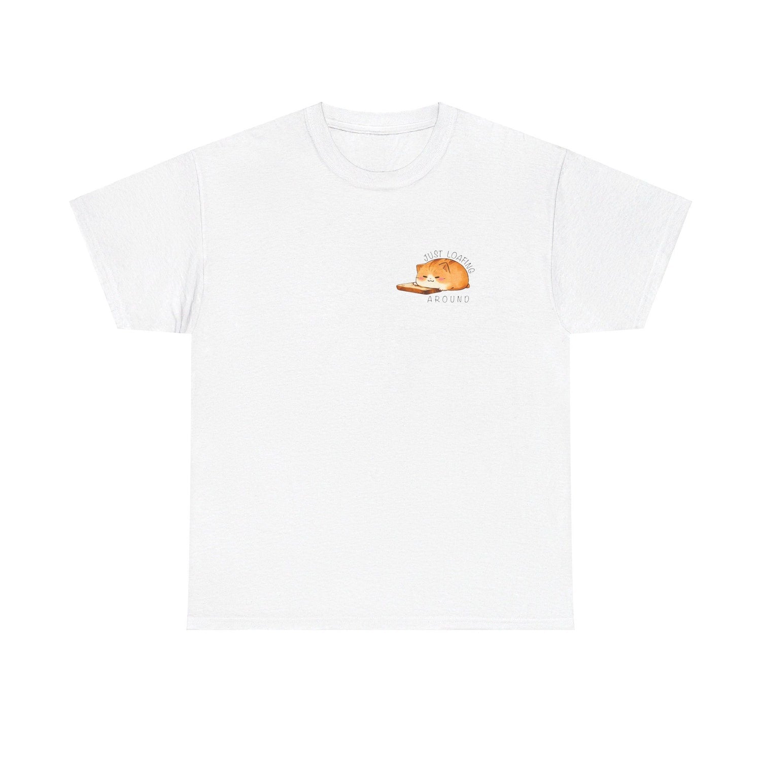 Just Loafing Around Kitty Shirt, Funny Bread Cat T-shirt, Cat Loaf Gift for Him/Her