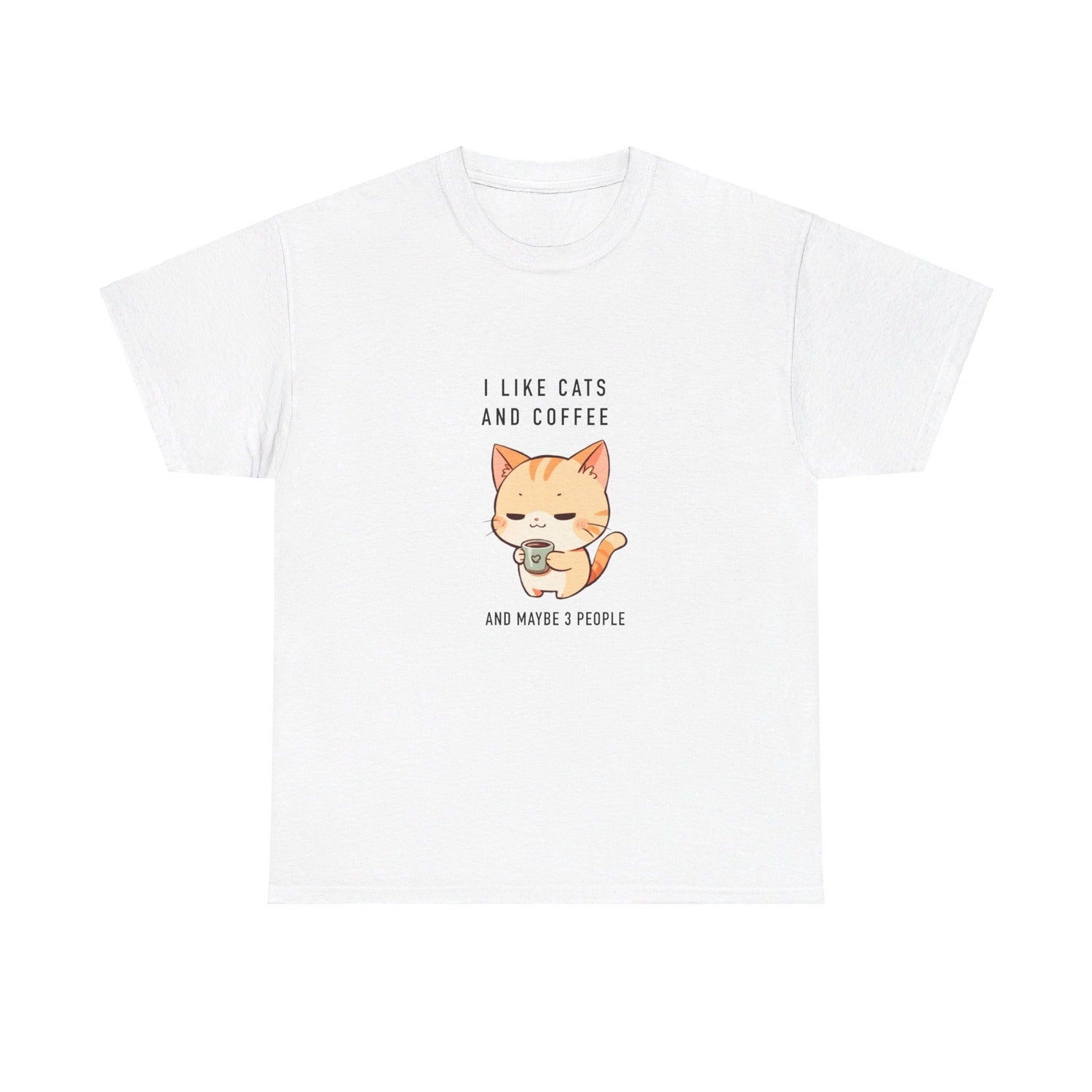 I Like Cats And Coffee Shirt - Funny Cat Mom Gift for Coffee Lover