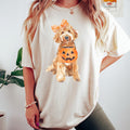 Halloween Golden Doodle Sweatshirt, Halloween Women's Clothing, Dog Lover Halloween Gift, Halloween Pumpkin Shirt, Halloween Dog Crewneck