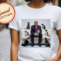 Funny Trump Cat Lover T-Shirt - Unique Cat Dad Gift for Political Humor Fans