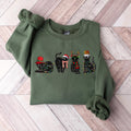 Christmas Black Cat Sweatshirt, Cute Cat Christmas Sweatshirt, Cat Lover Gift For Christmas, Womens Christmas Sweatshirt, Cat Mommy Shirt