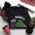 Cat Christmas Shirt, Funny Cat Christmas Shirt, Grumpy Cat Lover Shirt, Cat Mom Shirt, Black Cat Christmas Light Shirt