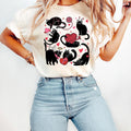 Valentine cute cats Shirt, valentine cat shirt, funny valentine Shirt , Black Cat Shirt, Meowy Valentines Cat Shirt, Cat Lover Shirt