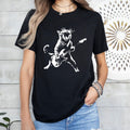Rock Guitar Cat Vintage T-Shirt | Funny Cat Lover Gift | Music Lover Tee