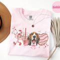 Foxhound Dog Valentine's Day Shirt, Valentine Foxhound Gifts, Dog Mom T Shirt, Tshirt, Tee for Women