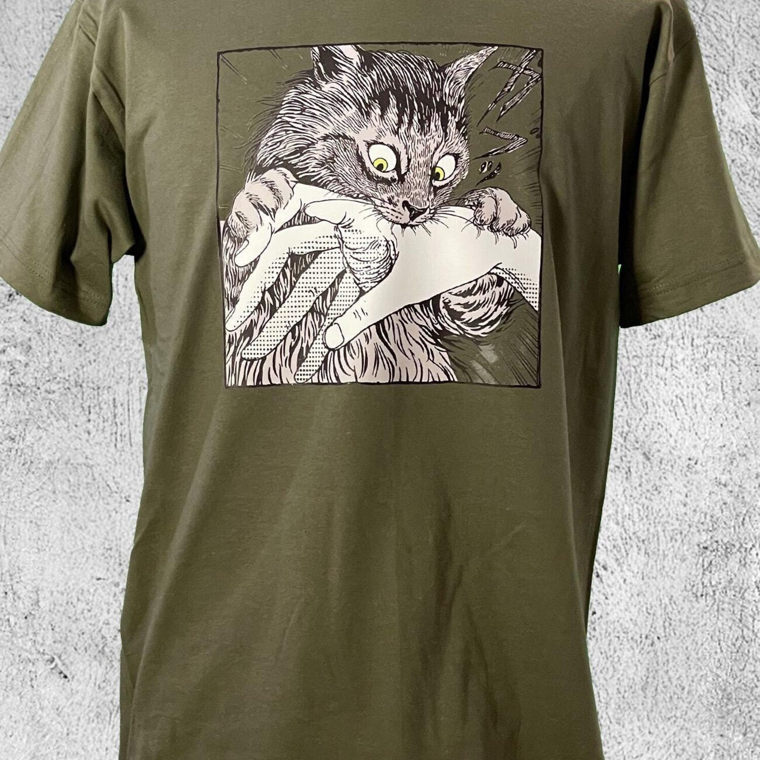 Cat bite t-shirt