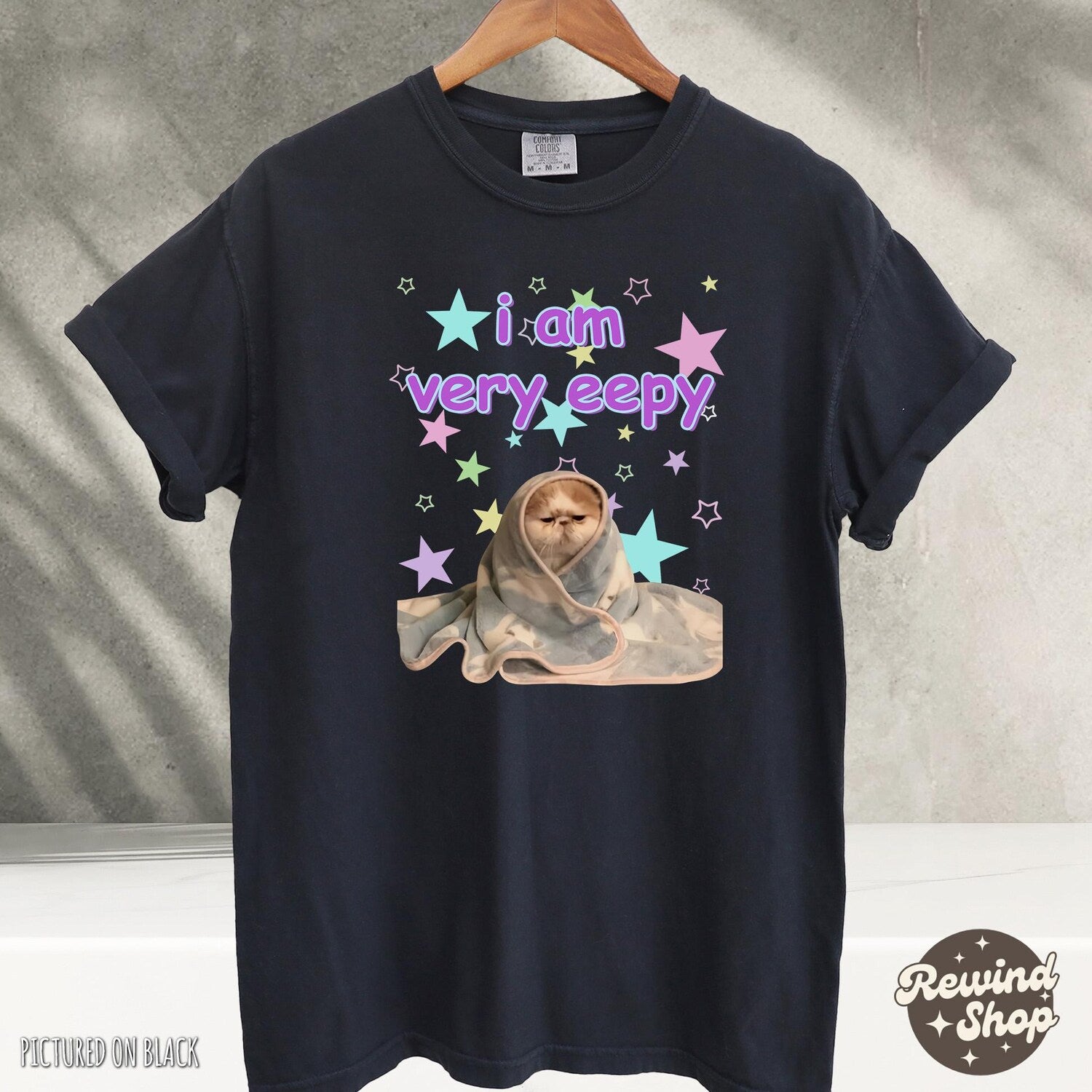 I Am Very Eepy Funny Cat T-Shirt, Funny Cat Meme Shirt, Meme Shirts, Funny Tshirts, Cute Sleepy Cat Graphic Tee