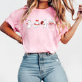 Retro Comfort Valentine Cat T-shirt, Valentine's Day Cat Shirt, Cat Mom Sweatshirt, Gift For Animal Lover, Cat Mom Outfit, Aesthetic Tee