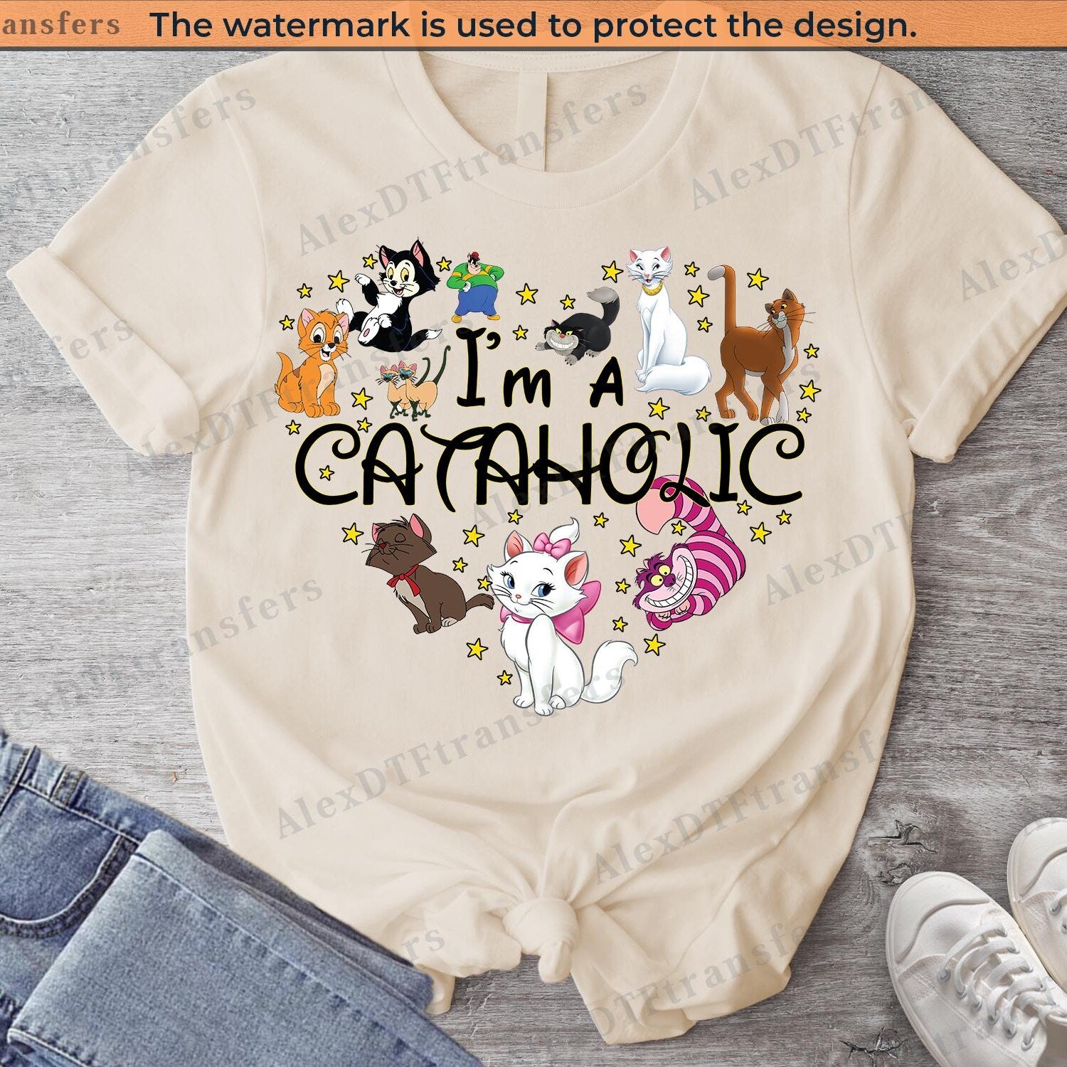 Disney Cats Shirt - 'I'm a Cataholic' Cat Lover Tee for Disney Parks