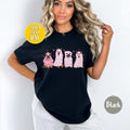 Cute Valentine Ghost Dogs T-Shirt, Dog Owner Valentine Shirt, Valentine Dog Shirt, Spooky Dogs Valentine, Dog Mom T-shirt, Love Dogs -VD042