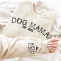 Custom Dog  Mom Mama Sweatshirt with Pet Name, Dog Mom Gift, Dog Lover Gift For Mama, Pet Lover Shirt, Dog Tee for Women, Dog Mommy Shirt