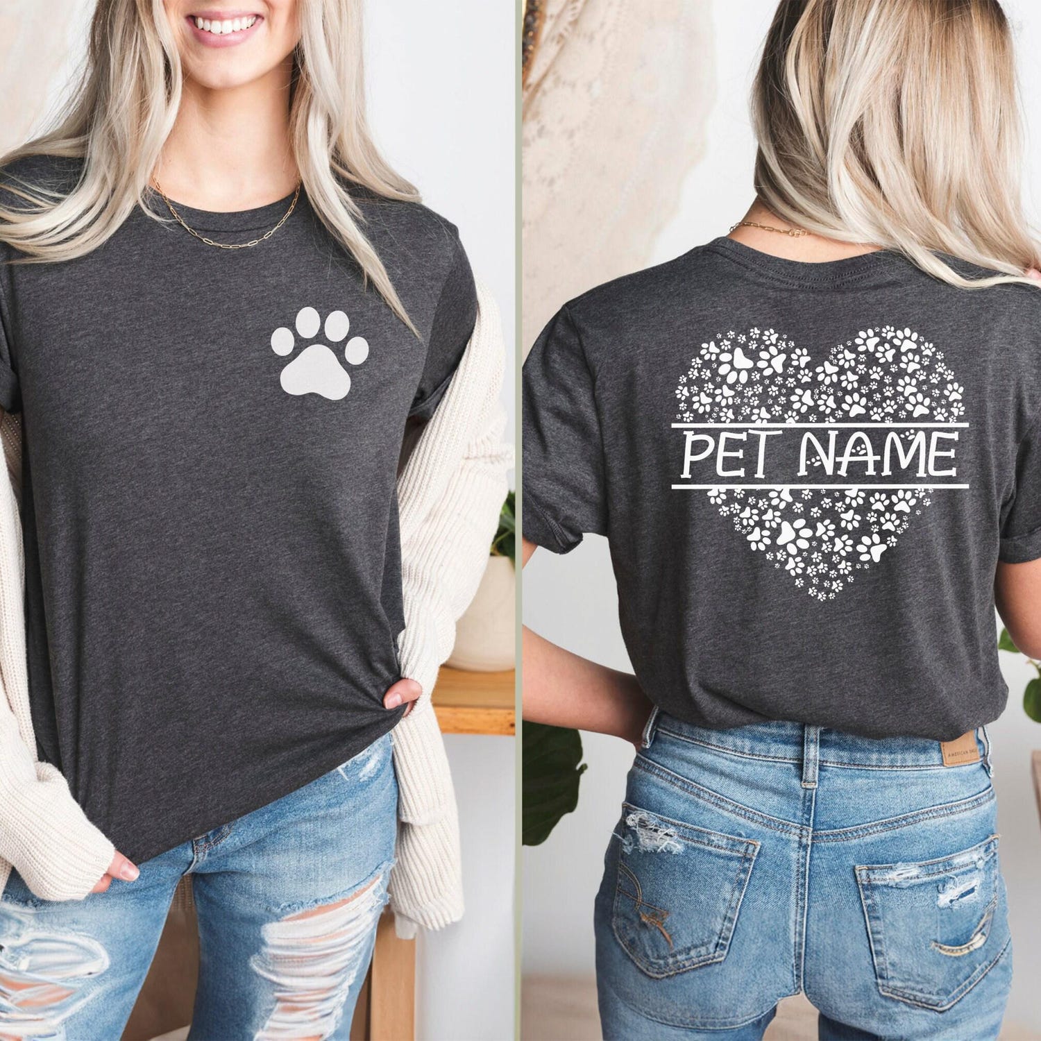 Custom Pet Name Tees, Personalized Pet Tee, Pet Name Tshirt, Dog Name Shirt, Cat Name Shirts, Cat Dad Tshirts, Cat Mom T Shirt, Pet Gifts