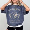 Custom Dachshund T-Shirt, Comfort Colors 1717 Tee, Social Club Personalized Year, Women's Shirt, Gift for Dog Lovers, Gift for Her