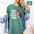 Funny Cat Lover T-Shirt: Retro Brain Tee, Sarcastic Gift