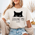 Judging You Silently Shirt - Cat Lover T-shirt, Cat Meme Shirt, Funny Cat Sweatshirt, Cat Mom Shirt, Animal Lover Gift, Pet Mom Shirt