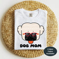 Dog Mom T-Shirt Cute Dog Graphic Tee Pet Lover Gift Mothers Day Present Casual Summer Wear Funny Dog Shirt Birthday Present Tee Cotton 100%