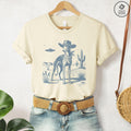 Greyhound Shirt, Whippet Vintage Shirt UFO Western Shirt, Retro T-Shirt, Cowboy TShirt, Wild West, Dogful DogMom, Dogfulness Shirting Iggy