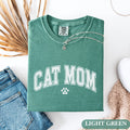 Cat Mom Comfort ColorsÂ® Shirt | Retro Font Cat Mom Tee | Mother's Day Pet Lover Gift