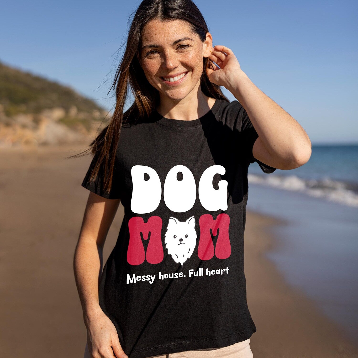 Personalized Dog Mom T-Shirt: Custom Pet Breed Graphic Tee