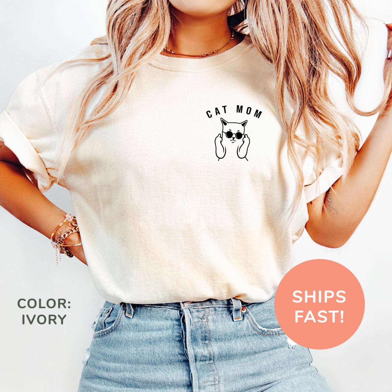 Comfort ColorsÂ® Cat Mom Shirt Cat Lover Shirt Funny Cat Moms Shirt Pet Lover Shirt Animal Lover Gift Cat Mom Gift