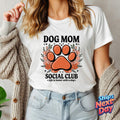 Dog Mom Social Club Shirt, Mothers Day Gift, Dog Mom Gift, Gift For Mom, Paw Shirt, New Mom Gift, Mom Life Shirt, Retro Dog Mom Tee
