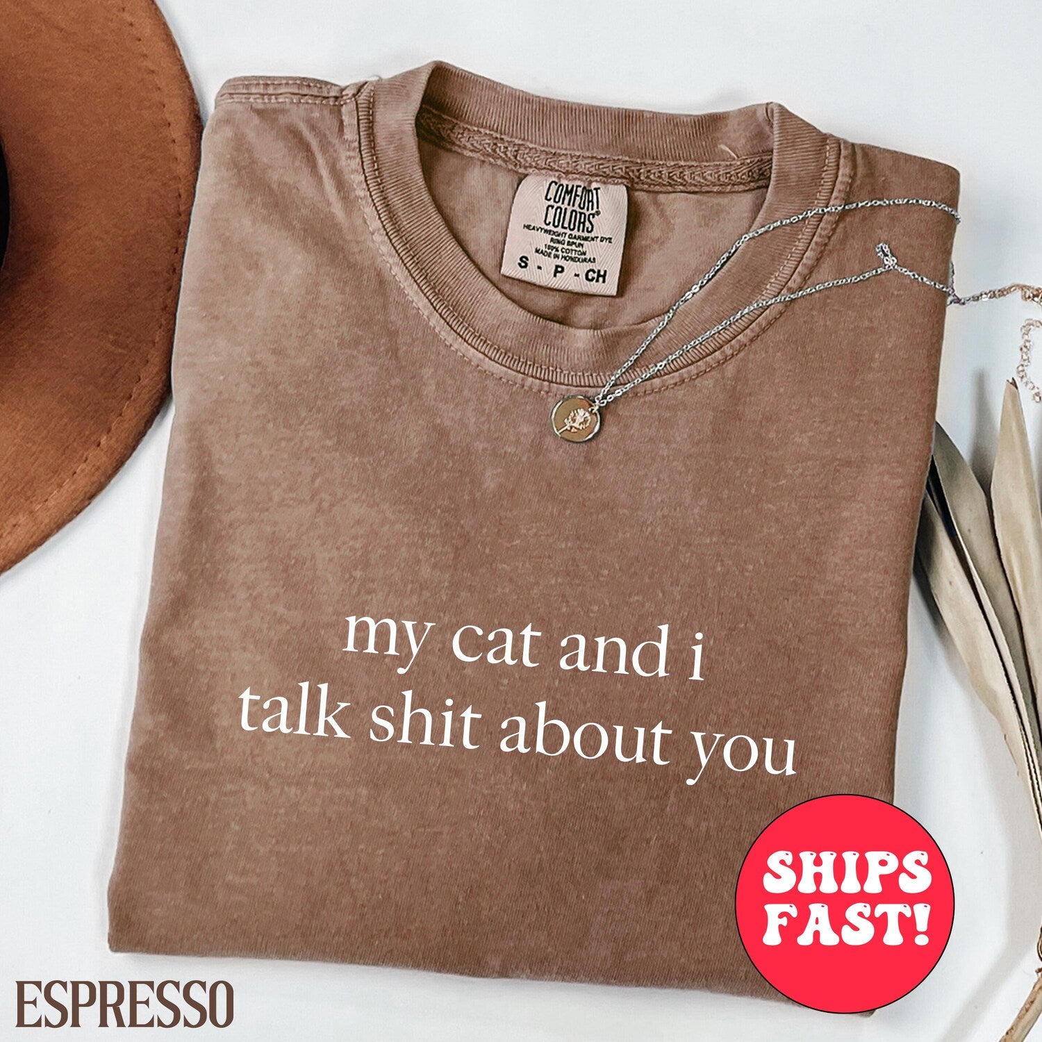 My Cat And I Talk Shit About You Shirt - Funny Cat Mom Tee for Lovers