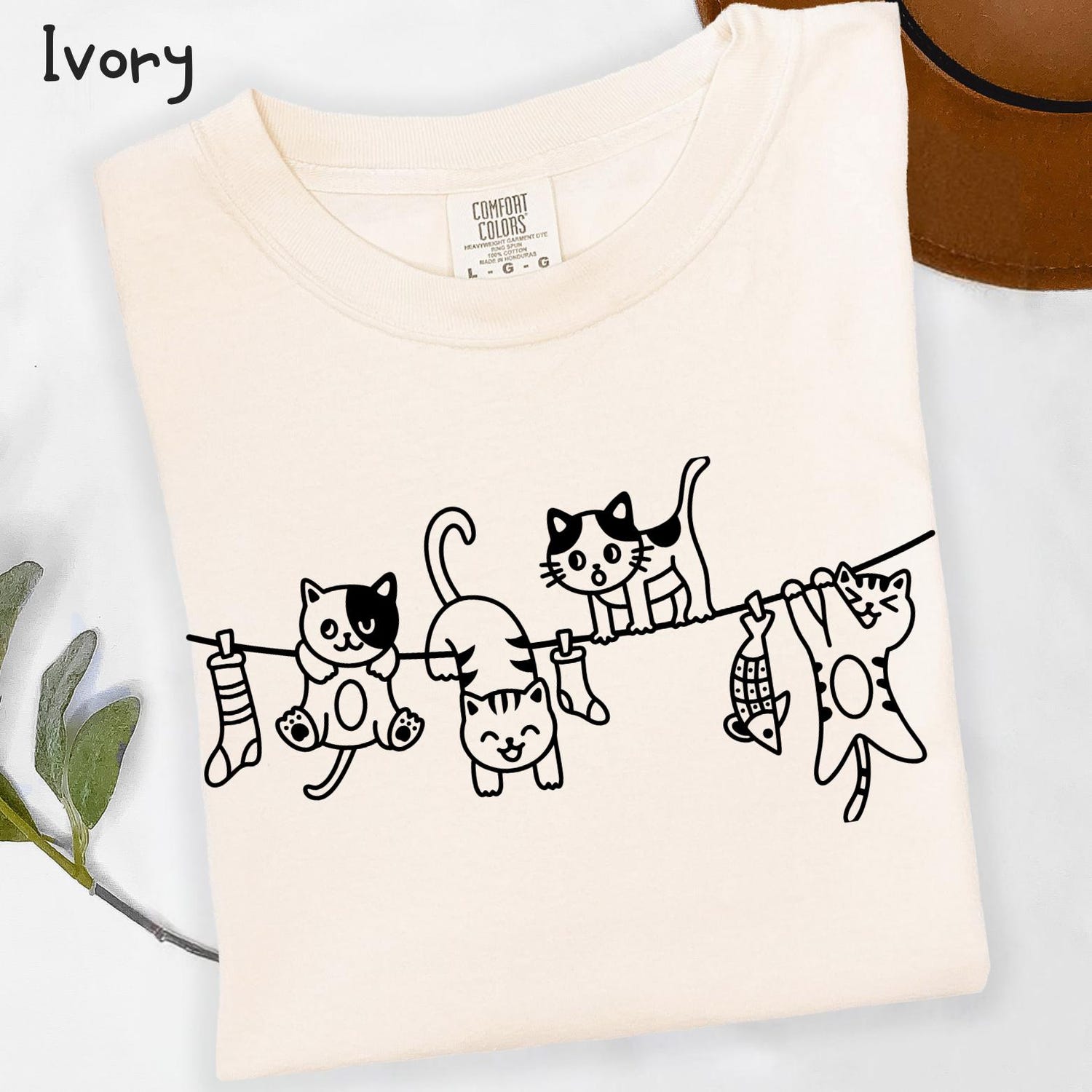 Funny Cat Laundry T-Shirt - Comfort Colors Tee for Cat Lovers