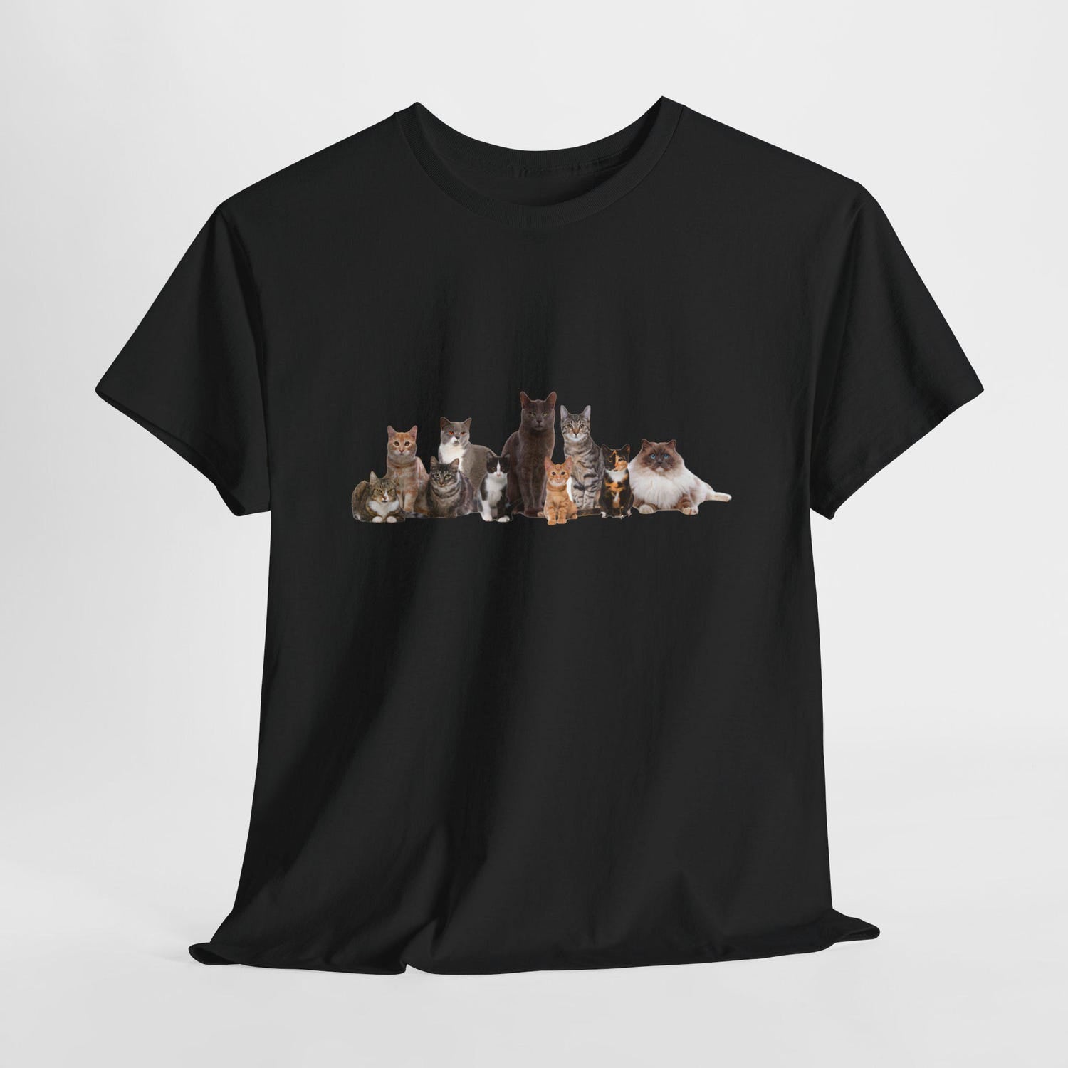 Cool Cat Jade T-Shirt, Unisex Tee, Heavy Cotton Shirt, Cat Lover Gift, Unique Graphic Tee