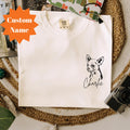 Custom Chihuahua T-Shirt with Personalized Dog Name, Comfort Colors Pet Lover Gifts, Chihuahua Owner TShirt, Personalized Dog Breed Shirt