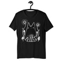 STRAIGHT CUT T-SHIRT Black Cat Mushroom Flowers Shirt Folk Art Forest Quirky Whimsical Birthday Gifts Fungi Floral Weird Gift Witchy Cats