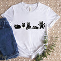 Five Mood Cats T Shirt, Cat Mom Tee, Funny Cats T-Shirt, Cat Lovers T Shirt, Gift for Cat Mom Shirt, Gift for Cat Owner, Mothers Day Gift