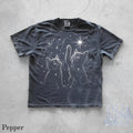 Galaxy Halftone Cat Tshirt Retro Kitten Comfort Colors Unisex Cotton