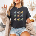 Rottweiler Dog Mom T-Shirt: Colorful Silhouette Tee