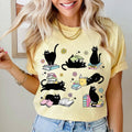 Cats And Books Comfort ColorsÂ® Shirt | Cats Reading TShirt | Cat Lover Shirt | Book Lover Bookworm Shirt | Gift For Cat Book Lover Tee Shirt