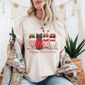 Happy Meowentines Cute Cat Lover T-Shirt, Sweatshirt, Hoodie - Valentineâs Day Cat Tee for Women