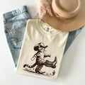 Comfort Colors Western Cat Shirt: Funny Cowboy Kitty Tee