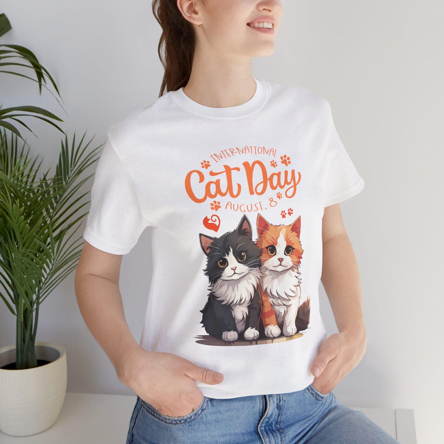 Cute Cat Lover T-Shirt â¢ Funny Lazy Cat Graphic Tee â¢ Unisex Bella+Canvas Shirt â¢ Cat Gift for Women & Men â¢ Soft Comfort Tee