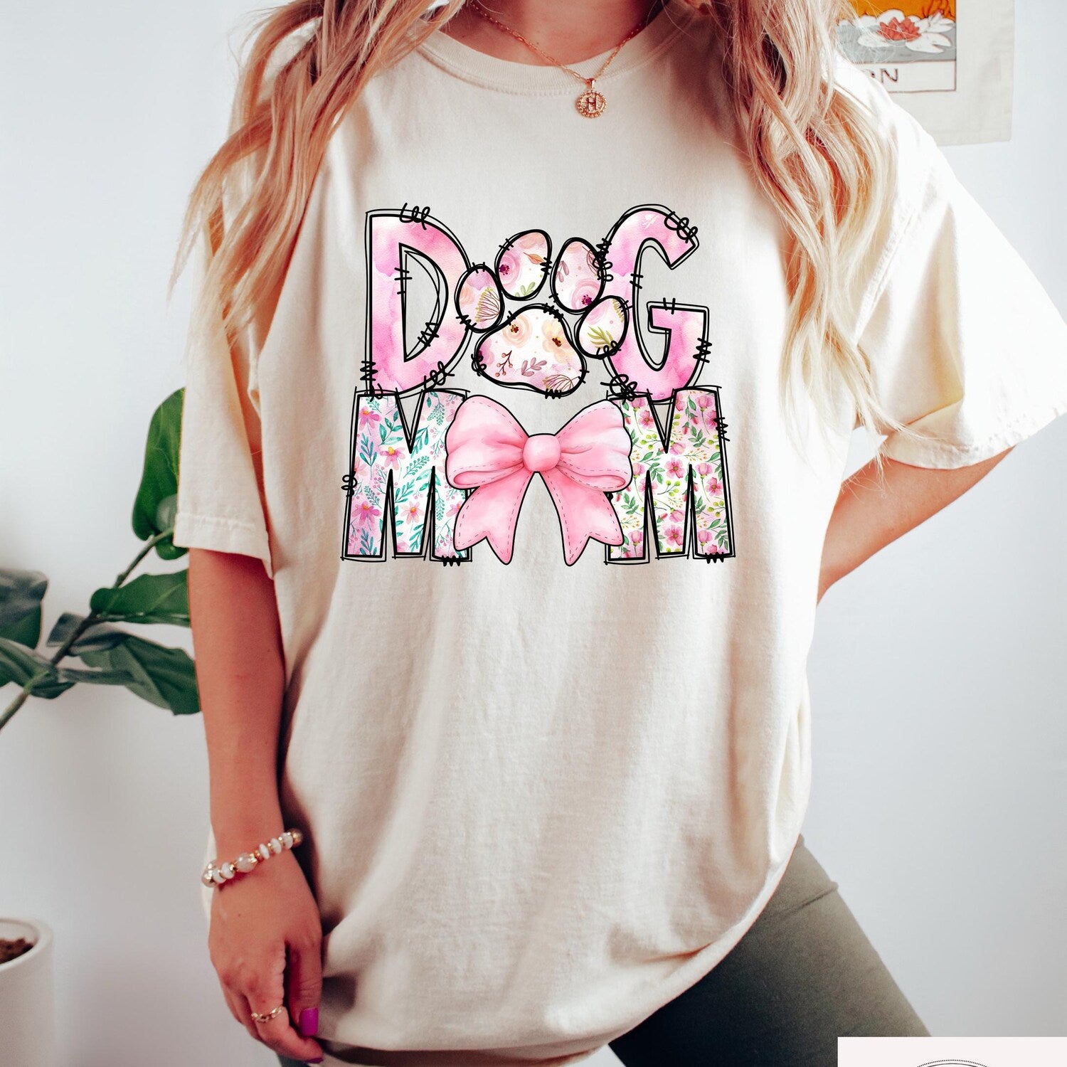 Retro Comfort Dog Mama Shirt, Dog Mom Sweatshirt, Dog Mom Shirt For Women, Dog Mom Birthday Gift, Dog Lover Gift, Floral Dog Mom Shirt